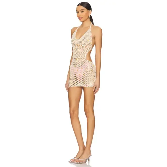 superdown Capucine Mini Dress in Cream - Picture 4 of 5